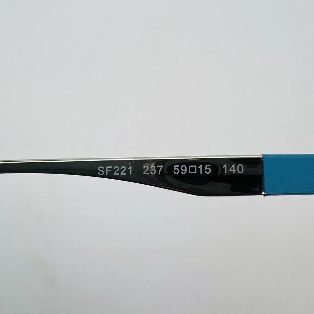 Salvatore Ferragamo‎ SF221 237 Palladium Blue Sunglasses 59-15-140 Gradient